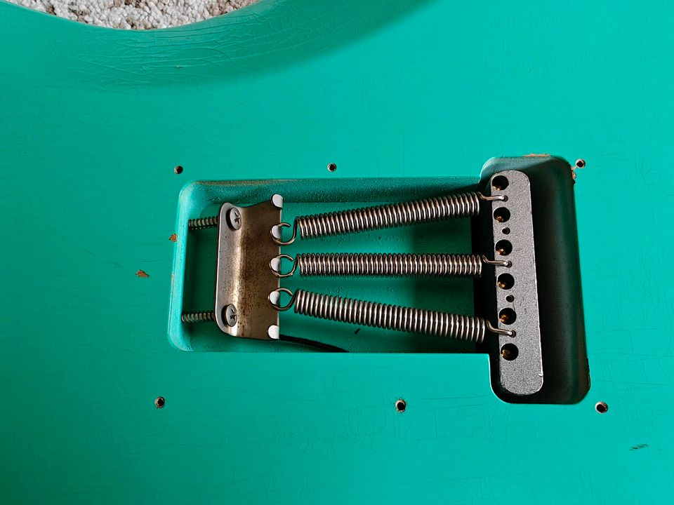 Schecter Custom Shop Traditional Wembley Stratocaster (Relic) Seafoam green