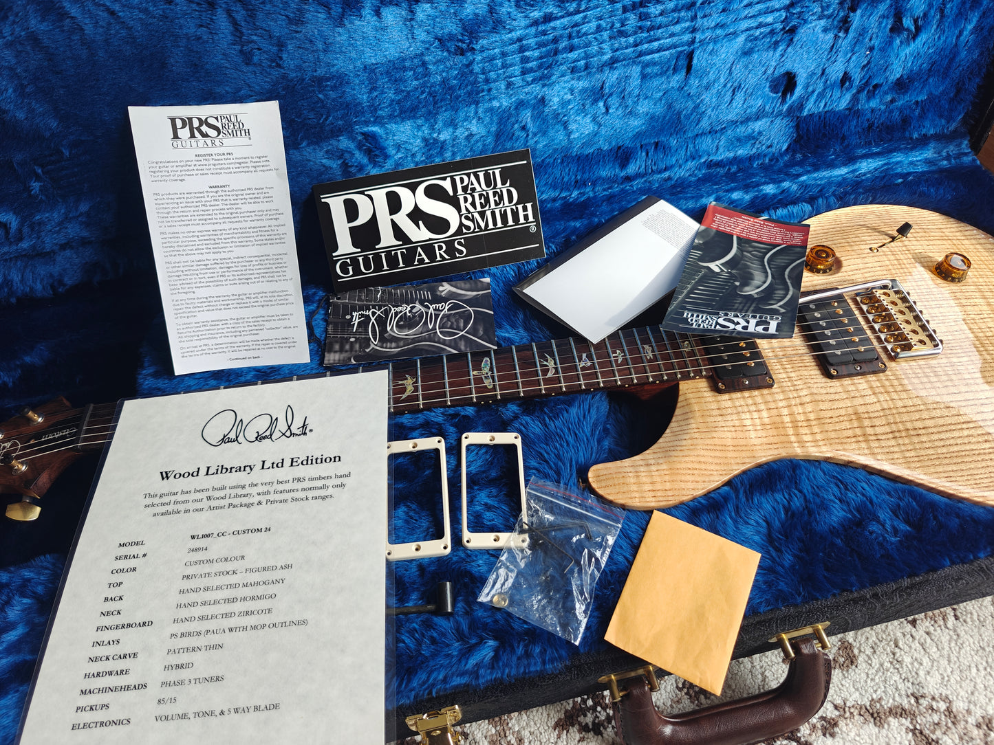 PRS Wood library LTD Figured Ash (private stock Top)