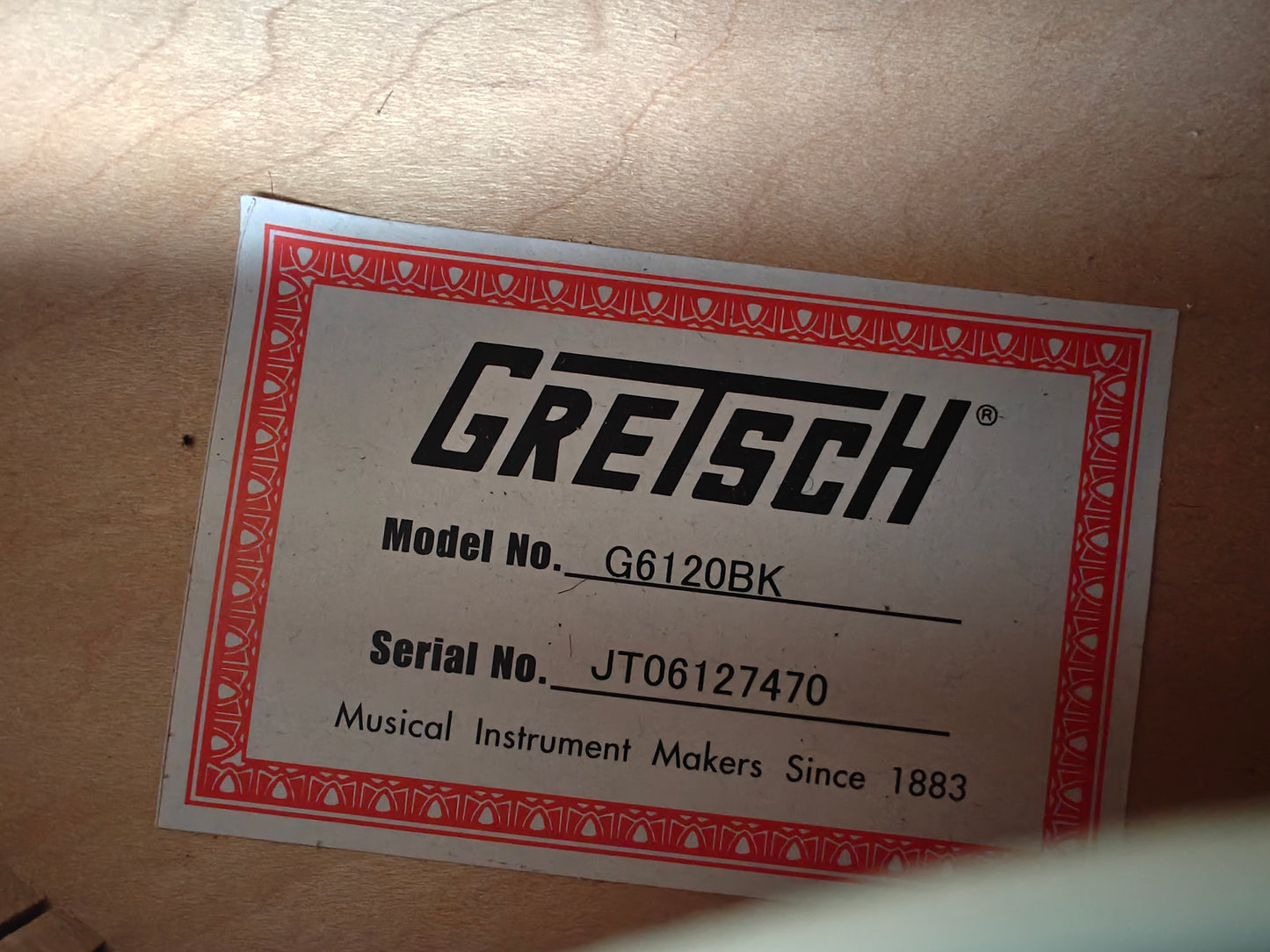 Gretsch G6120BK Chet Atkins